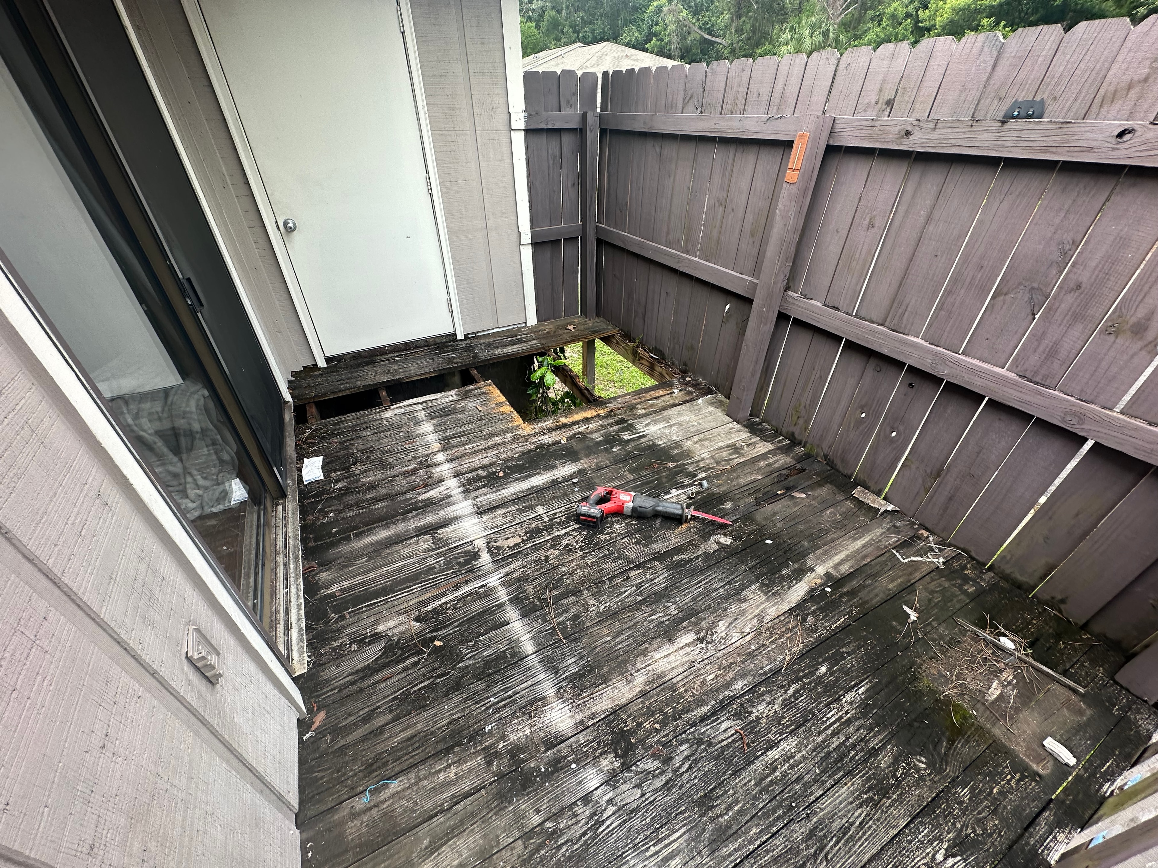 Deck Restoration before